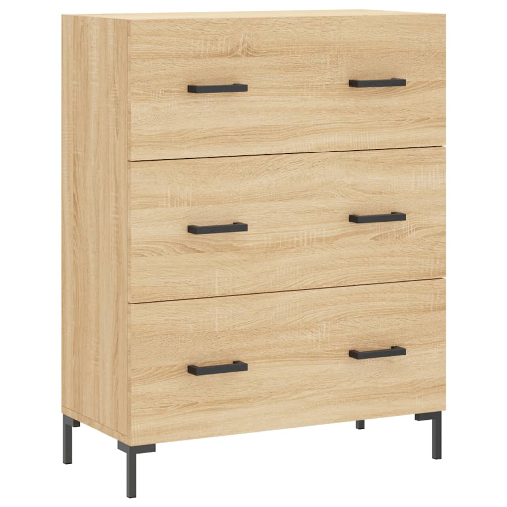 Vidaxl Witrynka, Dąb Sonoma, 69,5X34X180 Cm, Materiał Drewnopochodny
