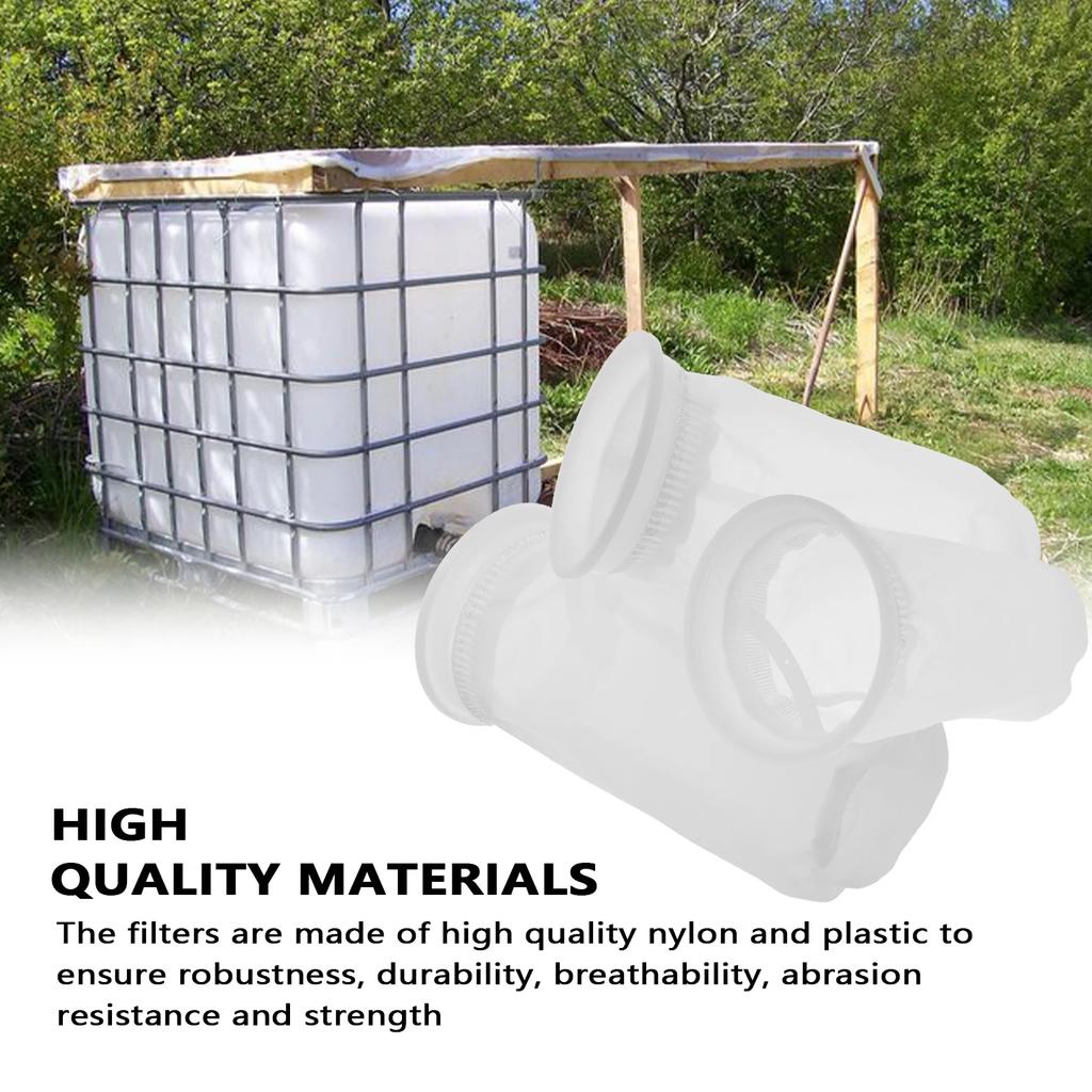 3 Pcs IBC Nylon For Venting Ton Barrels Cover Filter Bag Breathable Rain Water Filter Rain Rainwater Tank Aquarium