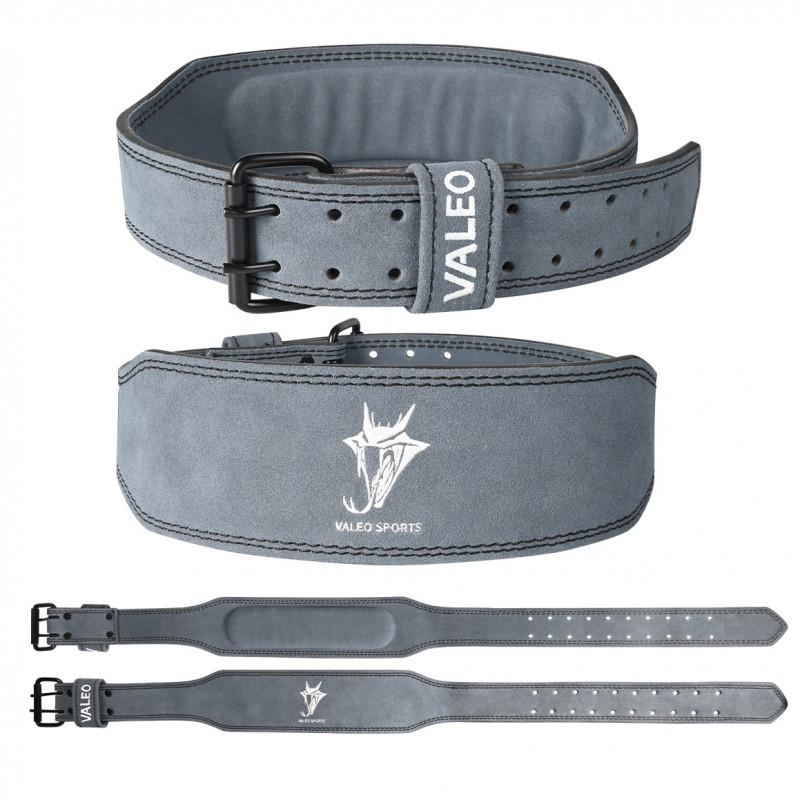Cowhide Belt Weightlifting Fitness Waist Men Women s Sports Strength Training Gray Valleo SPORTS Belt