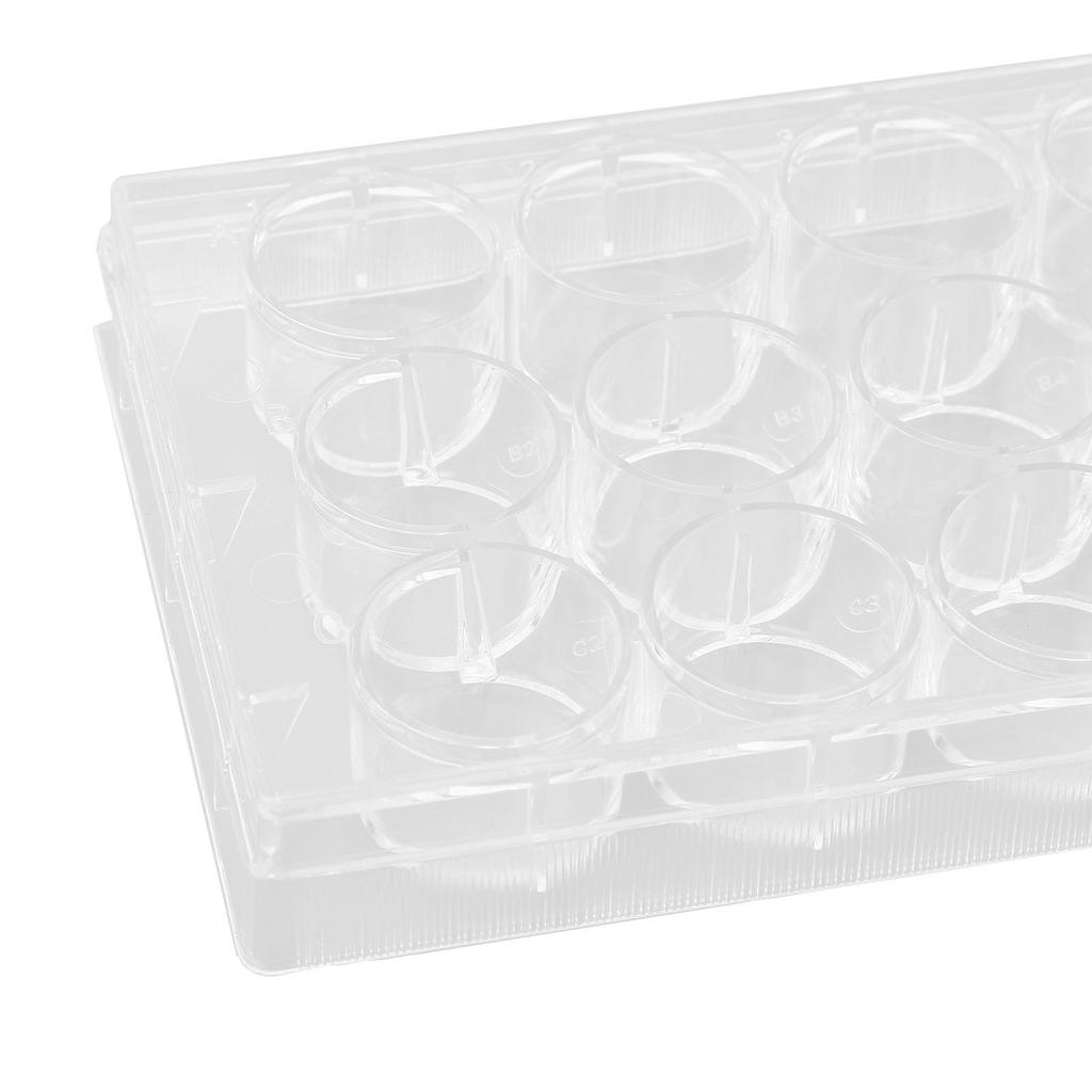 10 Durable Tissue Culture Plates (12 Wells) Widely Used for Laboratory Use, with Lids
