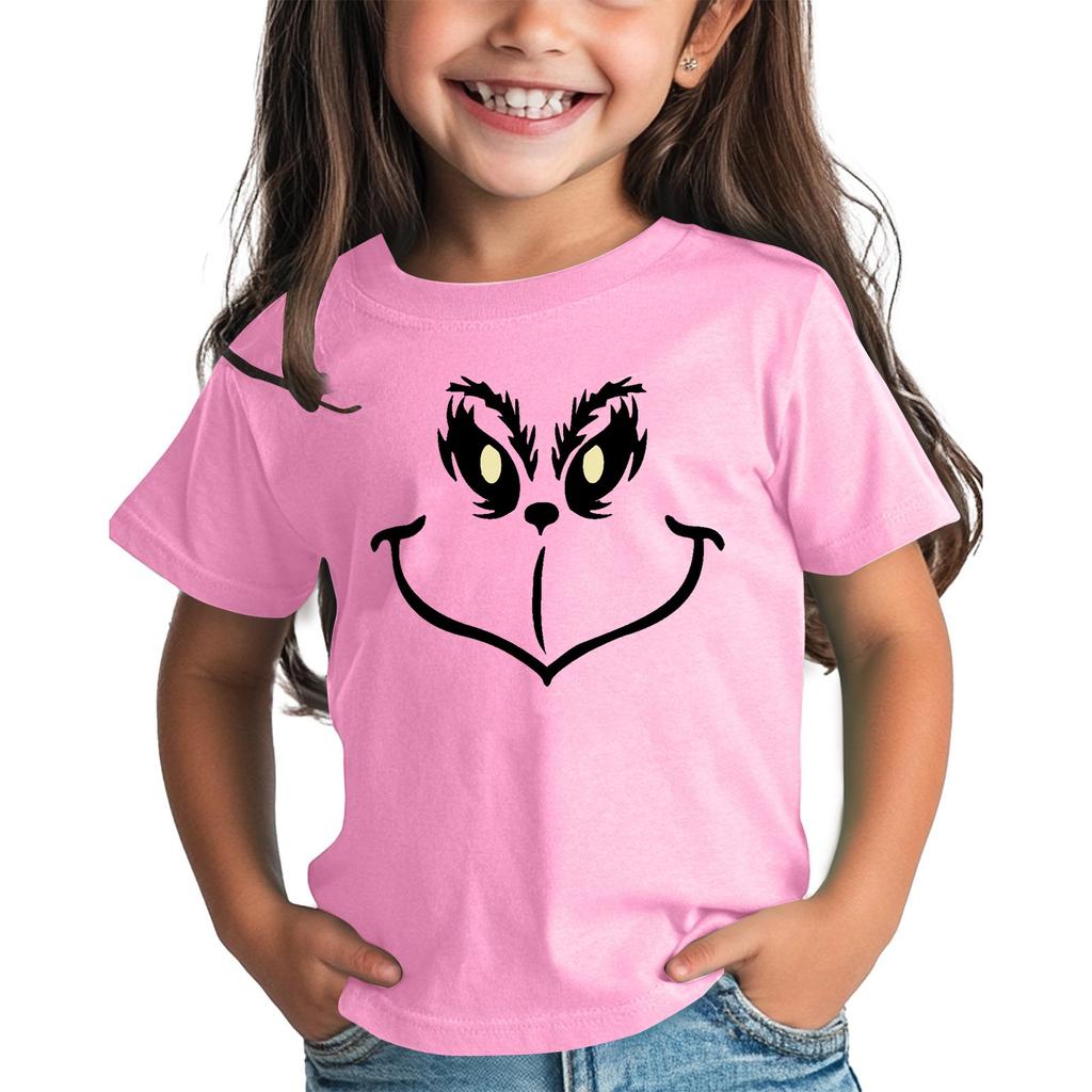 Kinder T-Shirt Jungen Mädchen Einfarbig Kurzarm Lockere Passform Pullover Tops