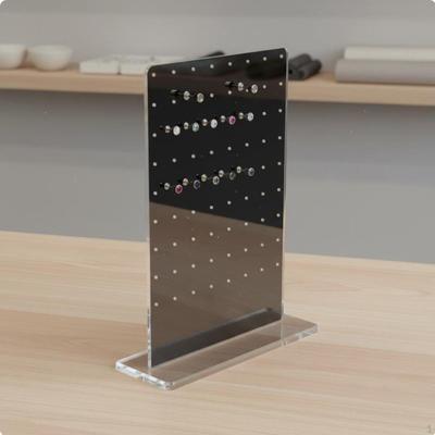 Acrylic Piercing Display Board Transparent Ear Post MultiHole Design Earring