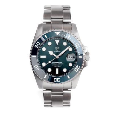 Č. 7RD Pánské mechanické potápěčské hodinky 42 mm, Keramická luneta, Vodotěsnost 20 ATM, Datum, Hackování sekundové ručky, Ciferník Deep Aqua