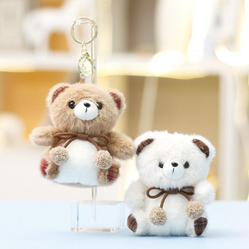 Plüschbär-Schlüsselanhänger mit Polyesterfaser-Füllung für Mädchengeschenk und Taschenschmuck