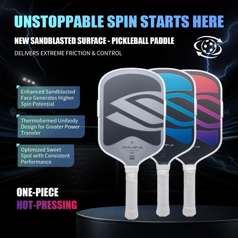 SLK OMNI Pickleball Paddle Textured Paint Surface Toray T700 Carbon Fiber