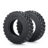 TRZX RC Tires, 4-Piece RC Rubber Tires Set, 25mm Wheel Tires for TAMIYA 1/14 Tractor Truck RC Car (25mm)