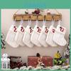 Christmas Sock Gift Bag With Embroidered Letters And Crochet Design For Holiday Decor