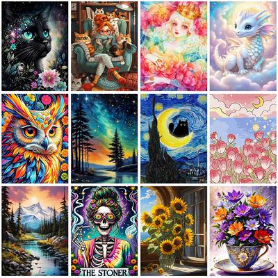 5D Diy Diamond Paintings Kits New 2025 Accessories 30x40 Cm Wall Art Diamond Art Painting Kits Embroidery Full Crystal Mosaic