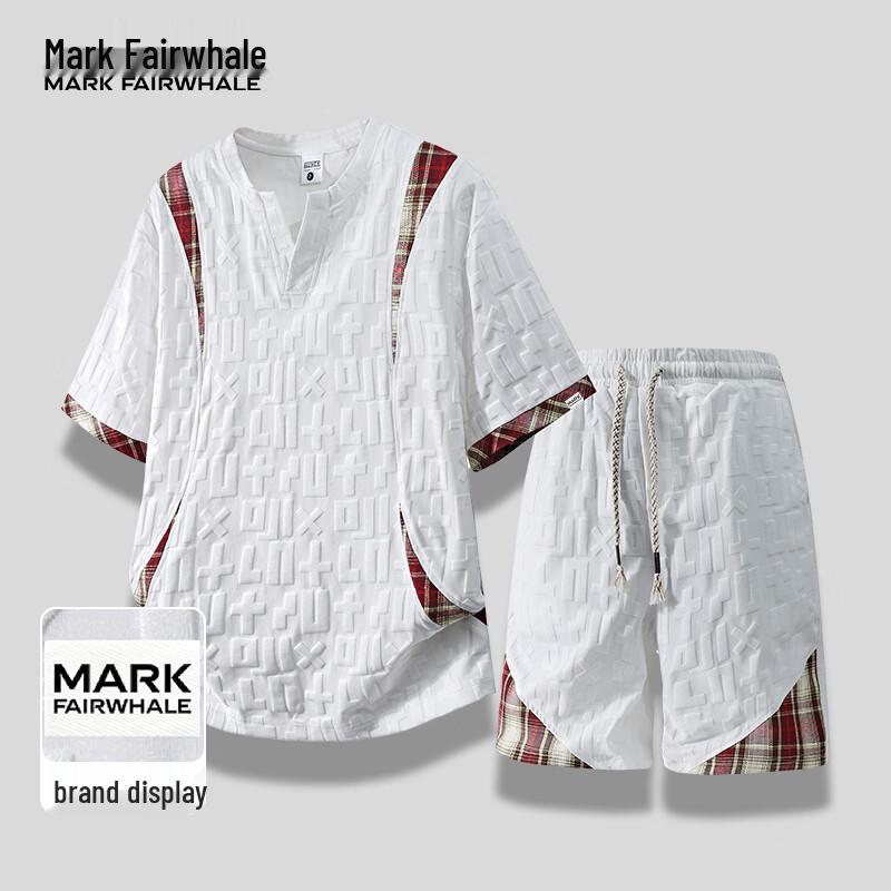 Mark Fairwhale Men's Ice Silk Short Sleeve Top & Sports Set