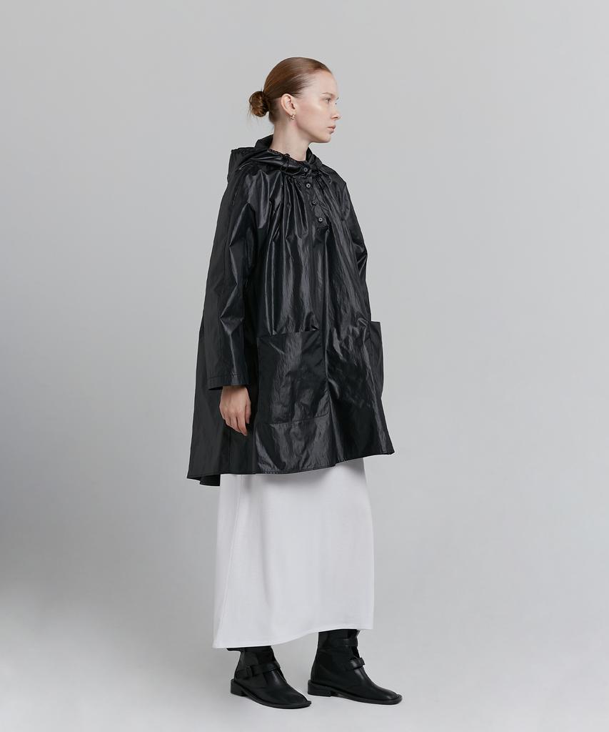 Low Tide Hooded Coating Coat [Black]