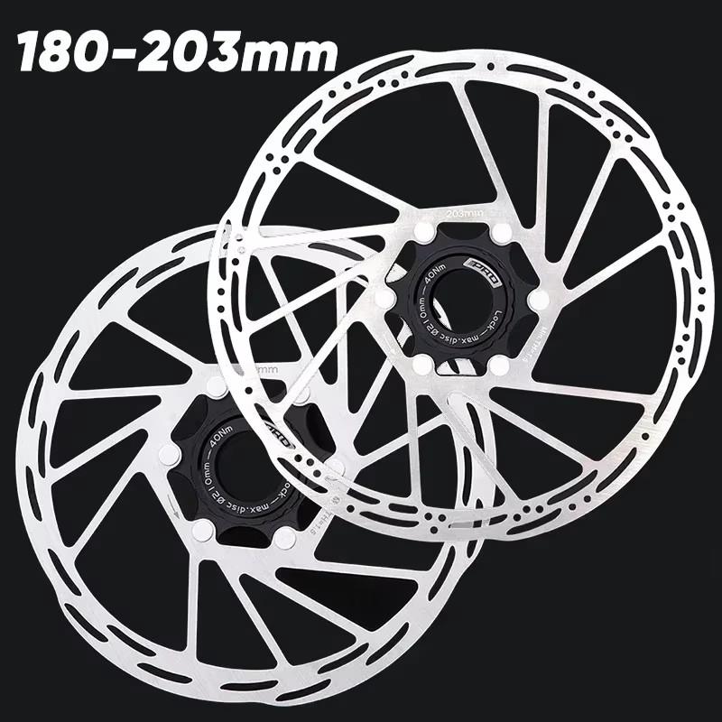 IIIPRO Fahrrad Bremsrotor Centerlock Scheibe 140/160/180/203mm MTB Rennrad Bremsscheibe Center Lock Hydraulische Bremsscheiben Rotor