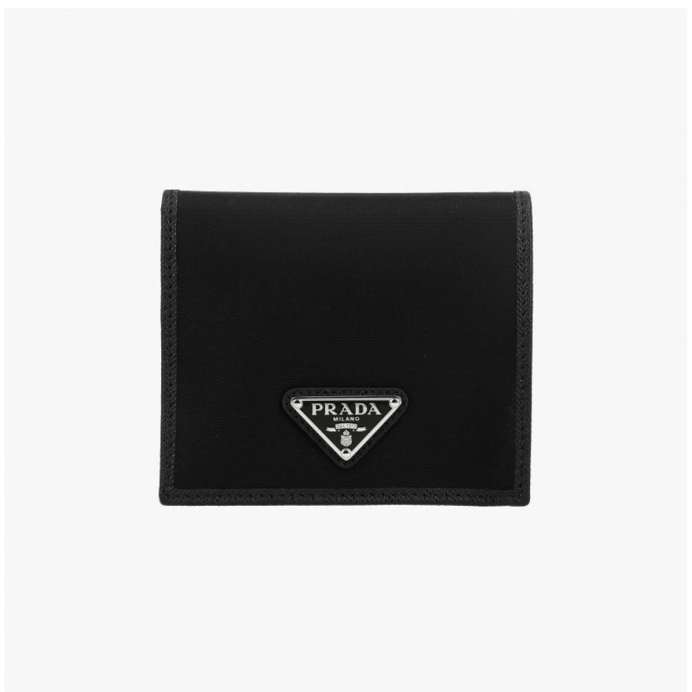 Prada Re Nylon Triangle Logo Wallet 2mo004 2dmh F0002