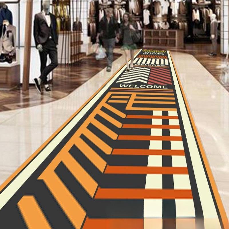 Rainbow Runway Floor Sticker: Removable, Self-Adhesive Decoration for Kids' Rooms, Malls, and Schools