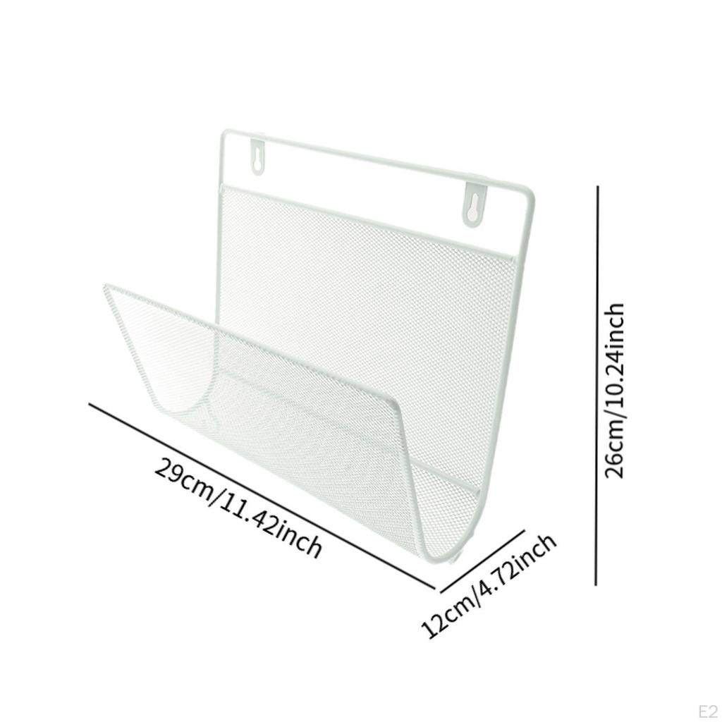 Magazine Rack Wall Mount for Home Office Multipurpose Mail Organizer File Holder Documents