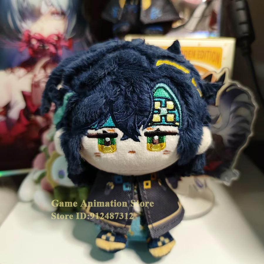 10cm Game Impact Plush Varka Durin Flins Sandrone Columbina Lauma Nefer Skirk Cute Cartoon Dolls Bag Pendant Keychain Gift