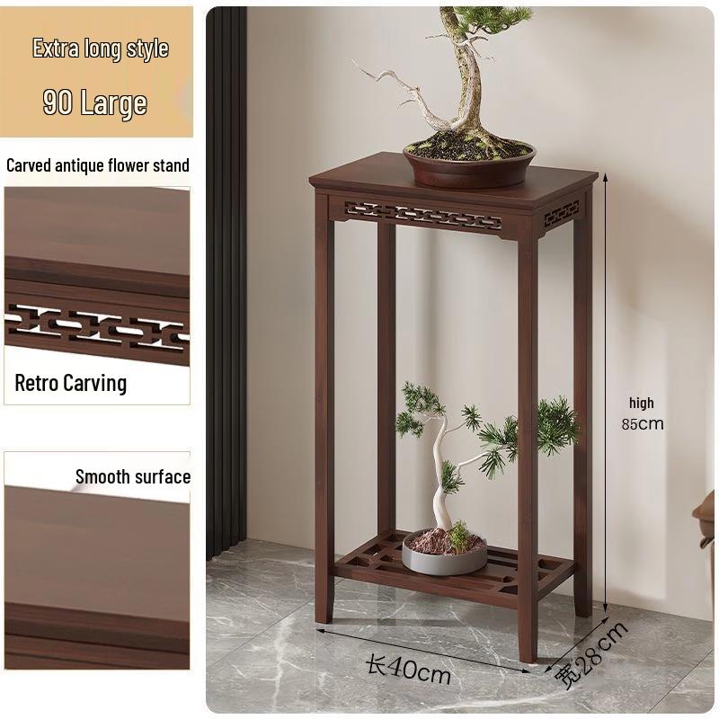 Classical Bamboo Multi-Tier Flower Stand