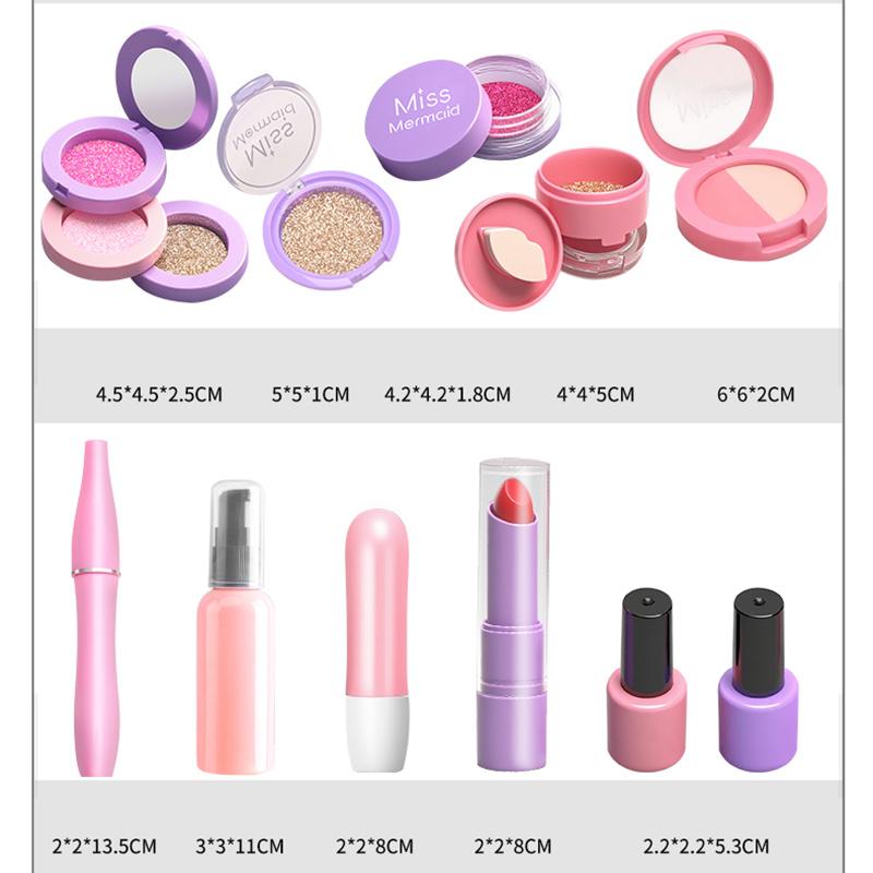 Çocuk Oyuncakları Simülasyon Kozmetik Seti Makyaj Oyuncakları Kız Oyun Evi Simülasyon Makyaj Eğitici Oyuncaklar Kızlar için Eğlenceli Oyun