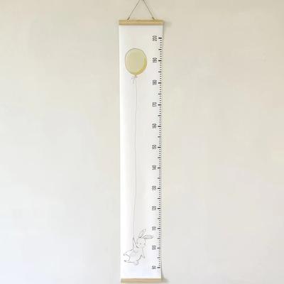 2M Height Child Growth Chart Wall Hanging Catoon Pattern Height Chart Growth Ruler Removable Height Measure Ruler