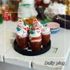 1/12 Chocolate Drink Christmas Model Dollhouse Decoration Dolls House Accessories For Kid Pretend Play Toys