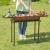 Japanischer Doppel-Flügel BBQ-Grill aus Edelstahl