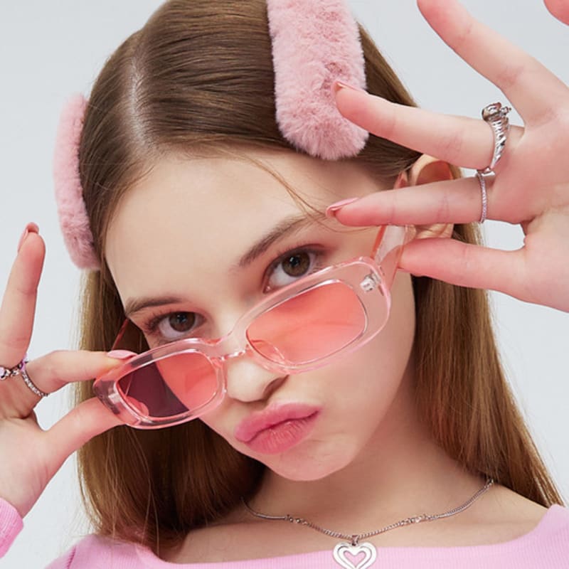 VVV [SET] High Teen Fur Snap Pin _ Pink