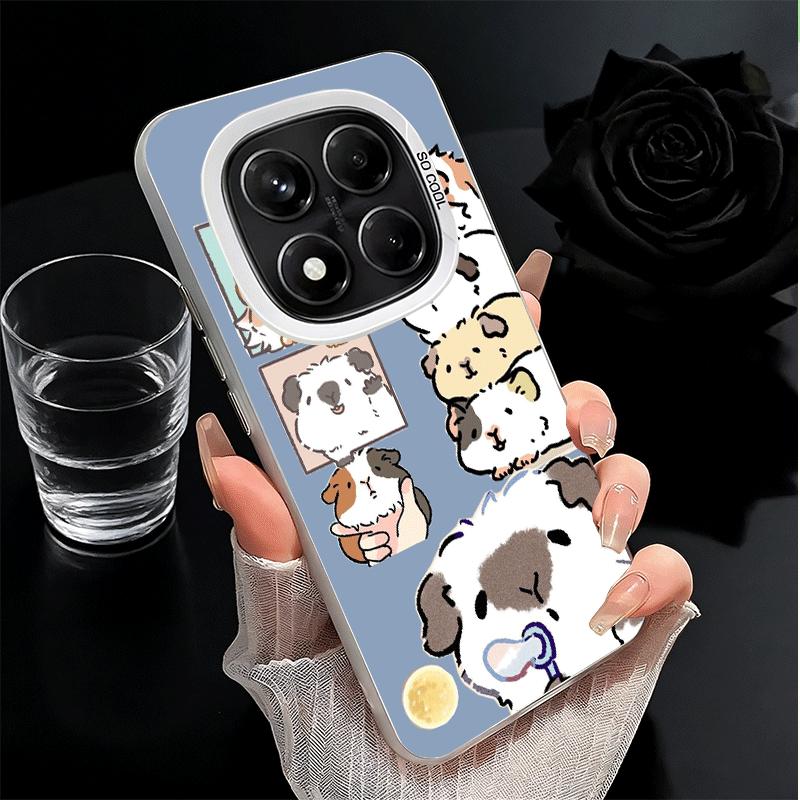 Cartoon Cute Hamster Soft Phone Case for Samsung Galaxy S24 S25 FE S26 Edge S23 Ultra S22 Plus S21 + Shockproof Cover Back Shell