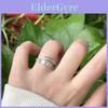 Bague Ouverte Élégante Pour Femmes Présentant un Design Goutte d'Eau Réglable et des Pierres de Zircon Scintillantes