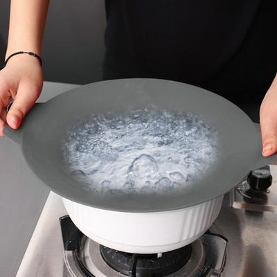 Silicone Spill Stopper Lid Boil Over Safeguard Heat Resistant Round Anti-splash Spill Proof Pot Pan Cover