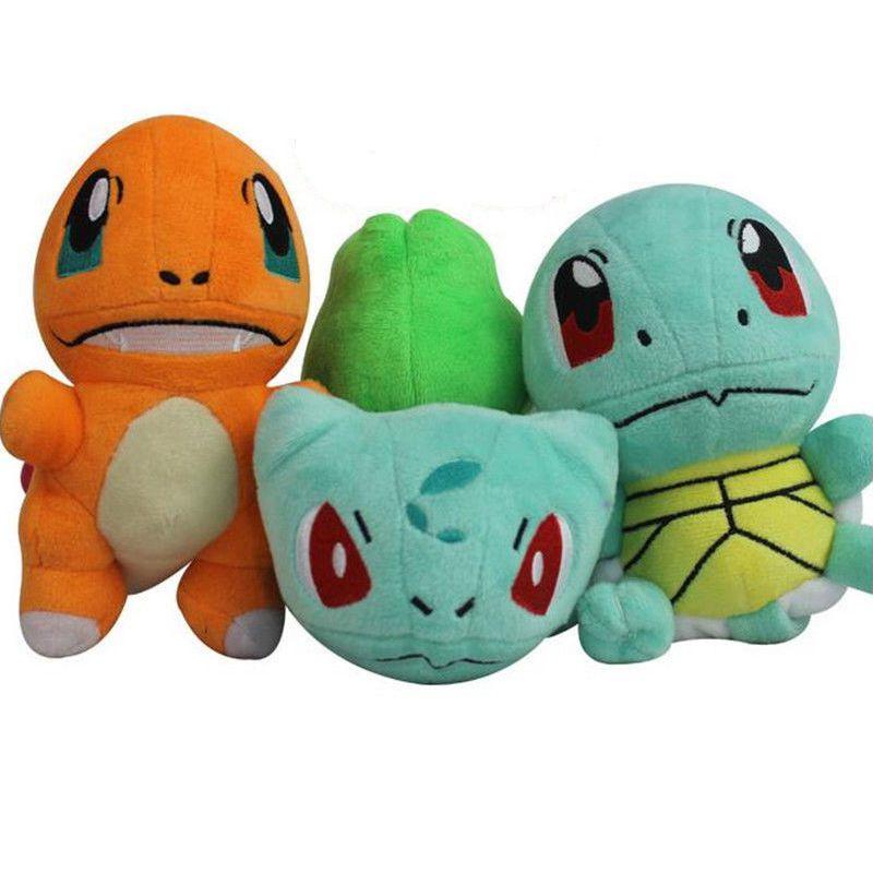 Go Eevee Pikachu Squirtle Plush Stuffed Toy Gifts Figure Version Tv