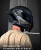 Unisex Carbon Fiber Full-Face Motorcycle Helmet with Bluetooth & Anti-Fog, 3C Certified for All Seasons