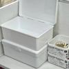 Dustproof Storage Box White Organizer Box New Photo Collect Box  Stationery