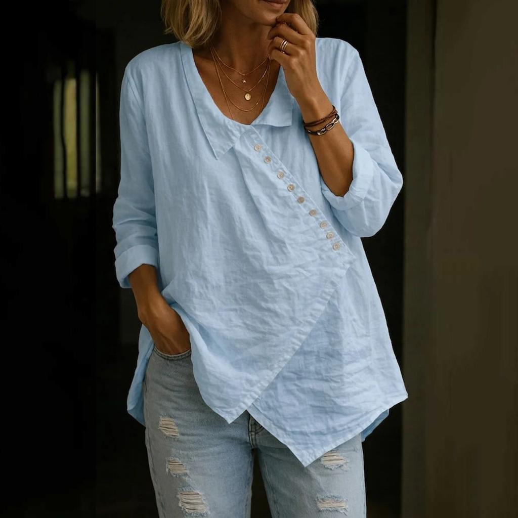 Women's Fashion Loose-Fit -Color Casual Top