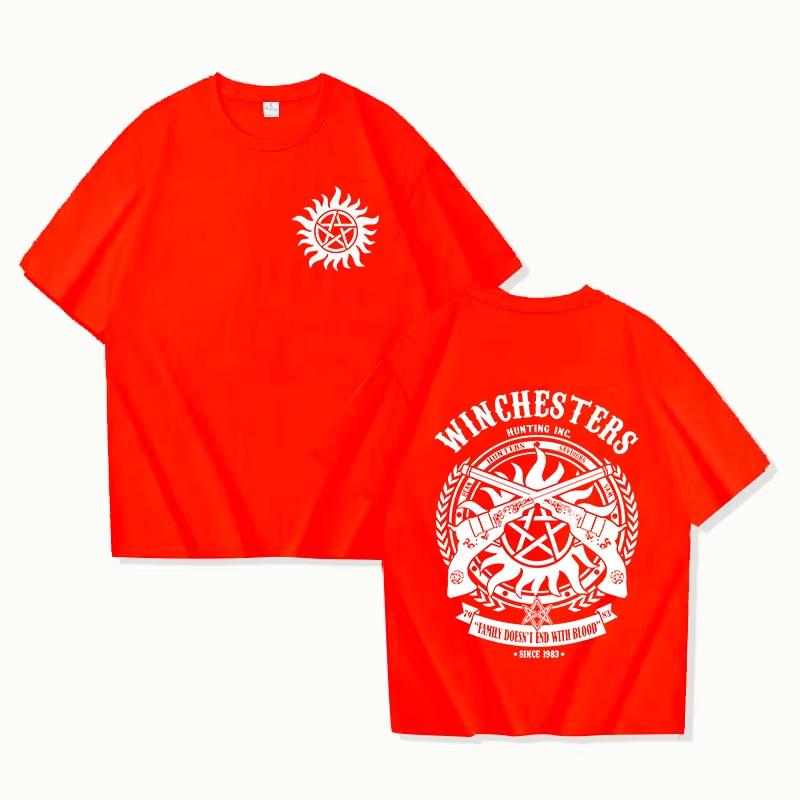 New TV Supernatural Printed Women Unisex Tshirts Supernatural Short Sleeve Shirts Summer Round Neck Tee Shirt Casual Funny Tops