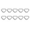 10pcs Silver Screw Nut 304 Stainless Steel Triangle Ring Nut Eye Nut Fastener M8
