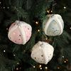 Starry Knit Christmas Ornaments Decorative Foam Balls DIY Craft Festive Tree Decor with Hanging Loop