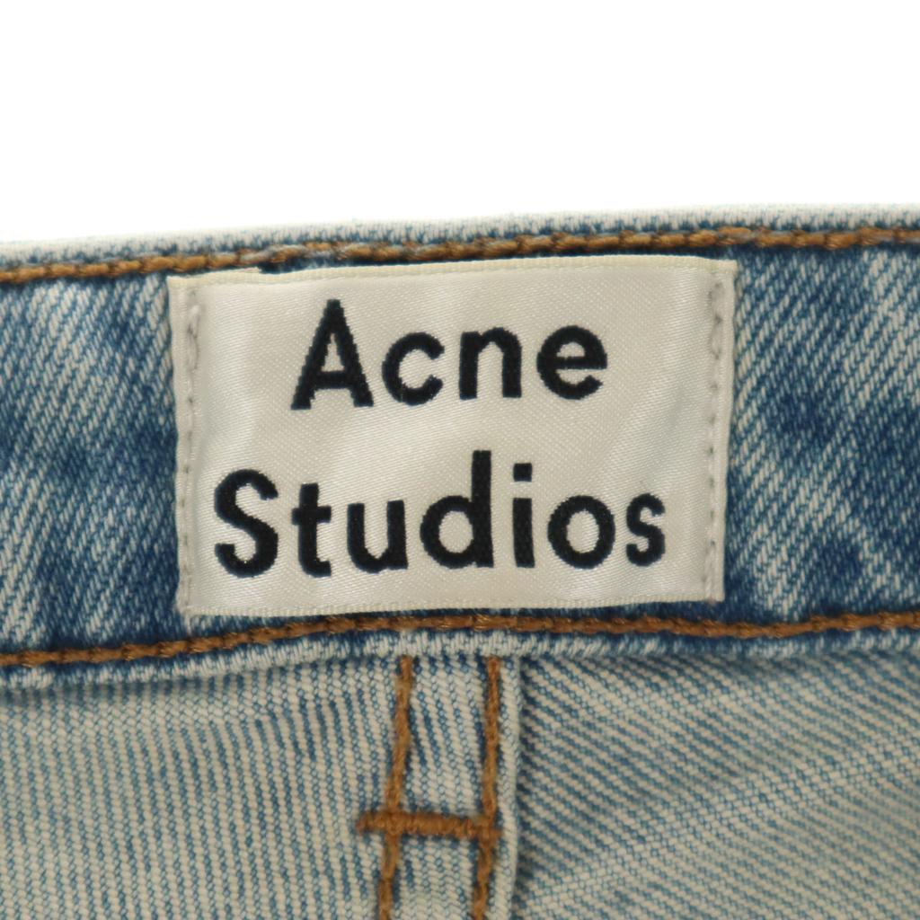 Acne Studios Made In Italy Skinny Denim Pants W23 Wash Blue Jeans Women Used