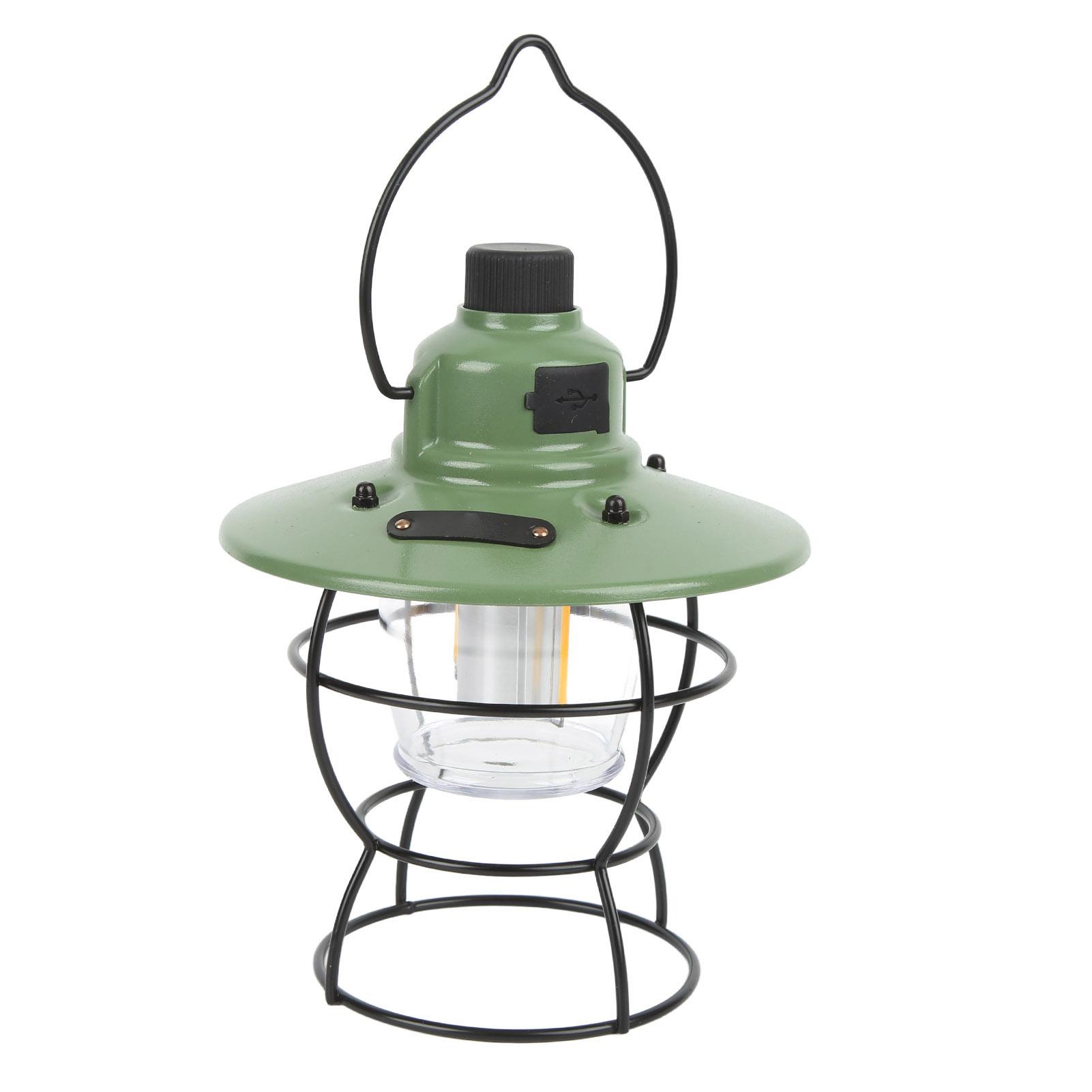 

Светодиодный фонарь для кемпинга в стиле ретро, перезаряжаемый, 3 режима плавной регулировки яркости, 20220LM, портативный для кемпинга