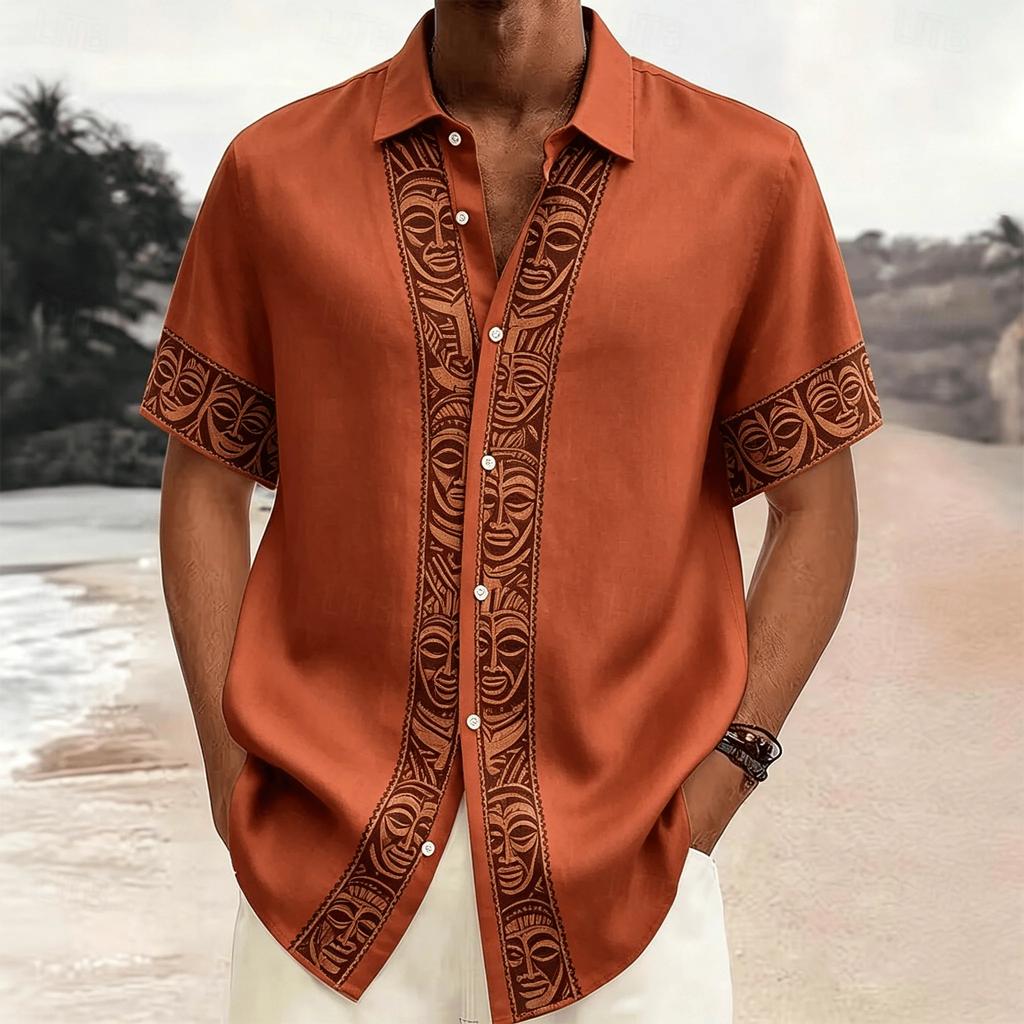 Trendy Neon Heart Print Short Sleeve Shirt, Stylish Casual Summer Wear
