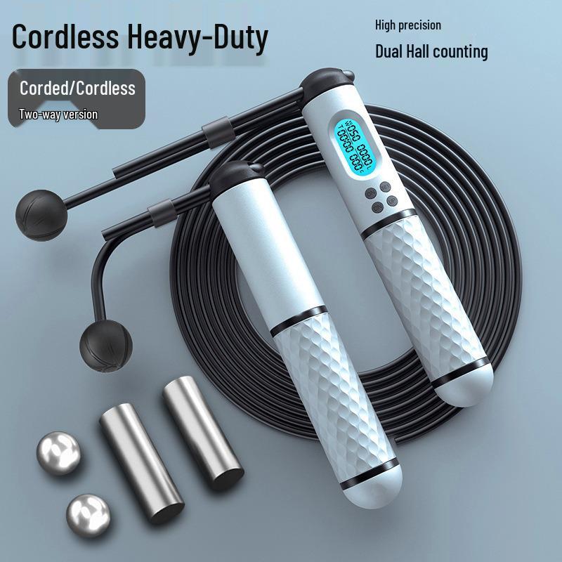 Intelligentes kabelloses und kabelgebundenes Springseil für Fitness und Prüfungsvorbereitung