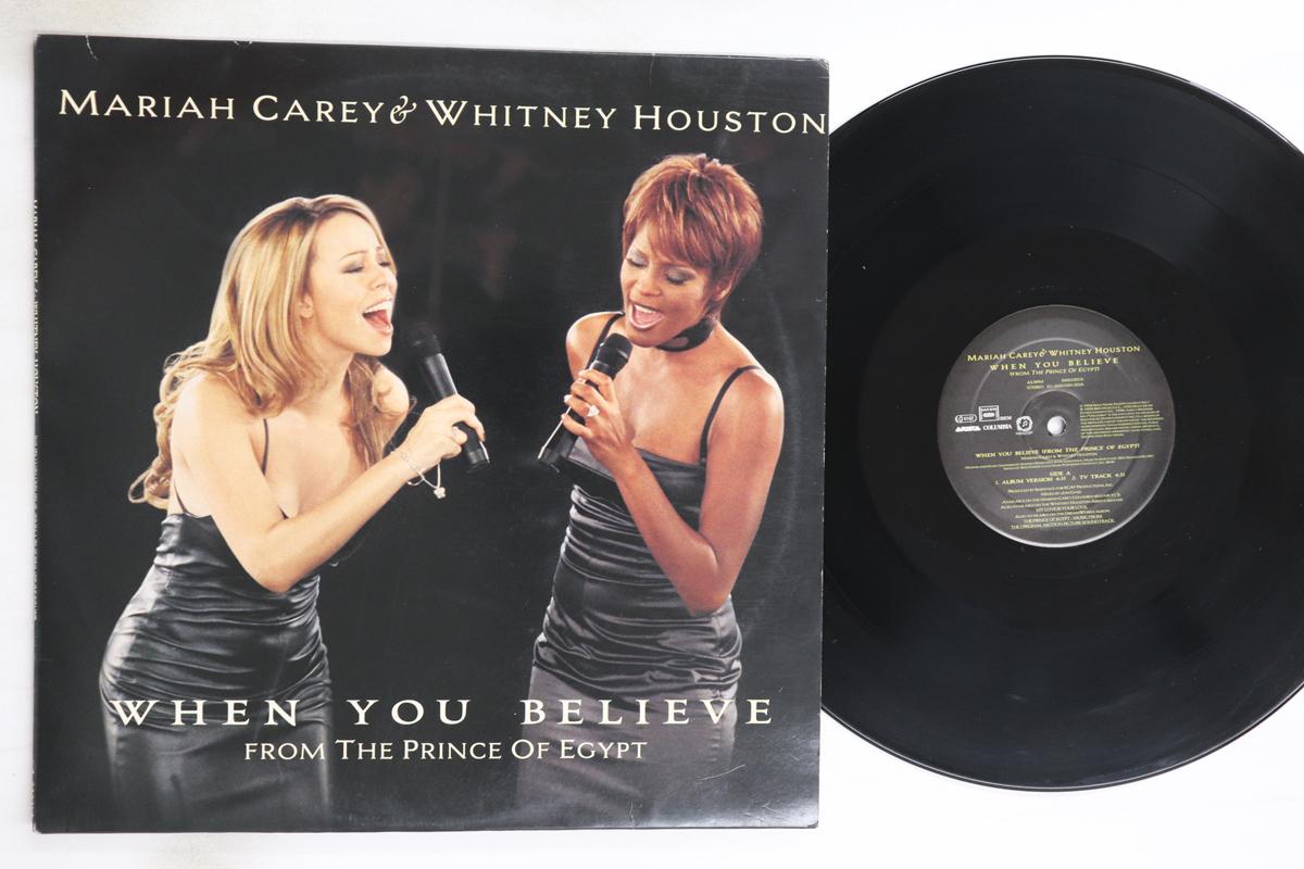 

12inch Record MARIAH CAREY, WHITNEY HOUSTON - When You Believe (From The Prince O 6665206 COLUMBIA 1998 Europe Pop Used
