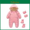 Ropa de Bebé Pelele para Recién Nacido Bebé Bebé Otoño e Invierno Grueso Ropa para Gatear Cálido Manta de Algodón Plumón Ropa