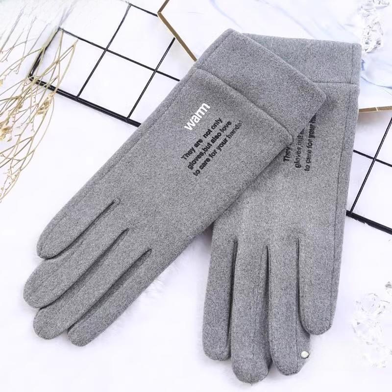 Thermal Fce Lined Thin Gloves for Men And Women Cycling Driving Touchscreen Ible Autumn Winter Riding Gloves Ex