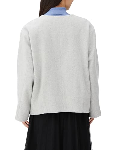 [JILL by JILL STUART] Pocket Fur Collarless Coat 2