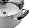 Wahei Freiz NR-7735 Stainless Steel Double-Handled Pot with Strainer, IH Compatible, 26cm, by Nabeya Daisaku