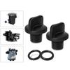 1 Set Pool Pump Drain Plug with Seal Rings Replacement Plastic Texture for Filter Pumps and Water Purification Systems