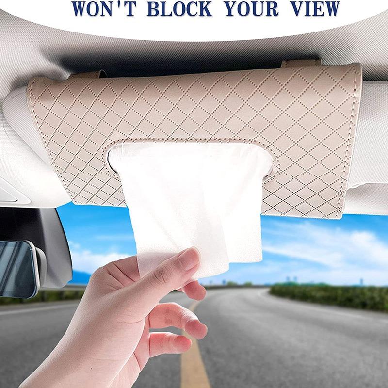 1Pcs Car Tissue Box Towel Sets Car Sun Visor Tissue Box Holder Auto Interior Storage Decoration for BMW Car Decor Accessories