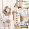 Blumen Seil Gardinen Raffhalter Boho Einfach Elegant DIY Gardinen Halter Zubehör Wanddeko für Zuhause Schlafzimmer Küche Büro