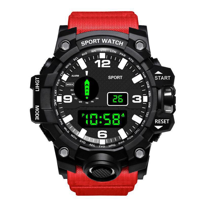 Multifunctional Waterproof Electronic Watch for Students and Men's Outdoor Sports