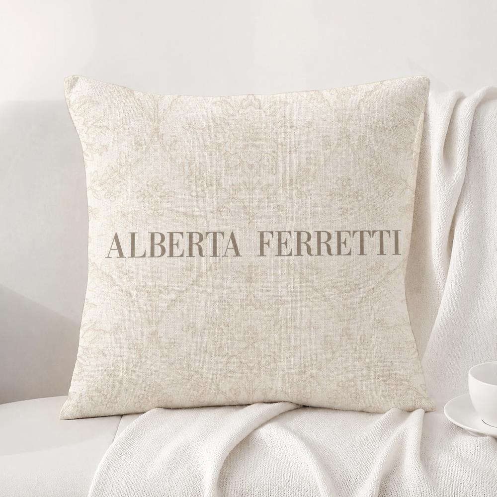 Brand Alberta Ferretti Cushion Cover Natural Linen Pillowcase Set AllinOne Decor Cushion Cover for Sofa Bedroom Chair