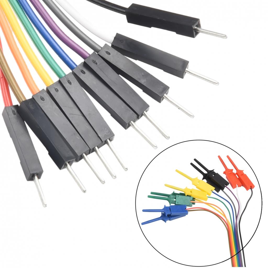 Logic Analyzer 10 Needle Hook Clip Line 1Set 20cm High Efficiency